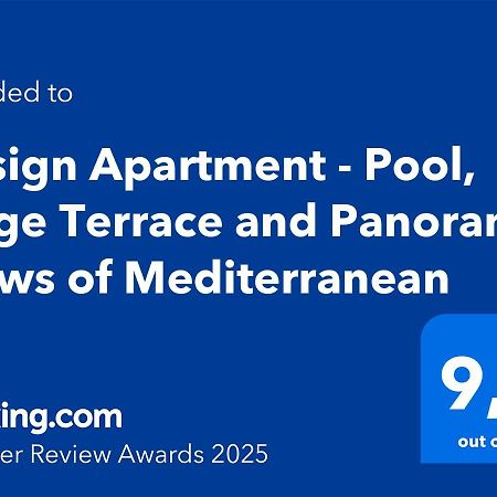 Design Apartment - Pool, Large Terrace And Panoramic Views Of Mediterranean Bandol Exterior foto